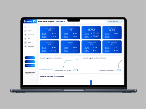 Report Looker Studio Facebook template